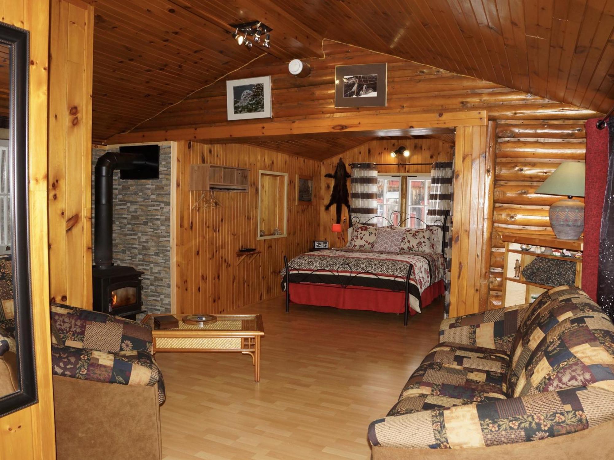 Domaine Le Bostonnais - Le Village En Bois Rond La Tuque Camera foto